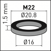 Gumowa uszczelka do perlatora M22x1